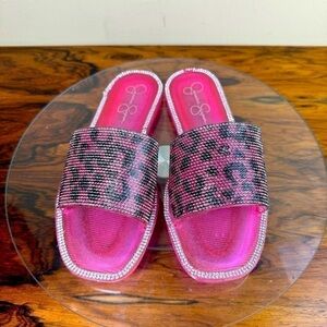 Jessica Simpson Kassime Embellished Jelly Slide Sandals